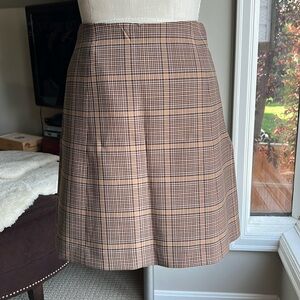 Babaton Modern Mini Skirt Brown Plaid